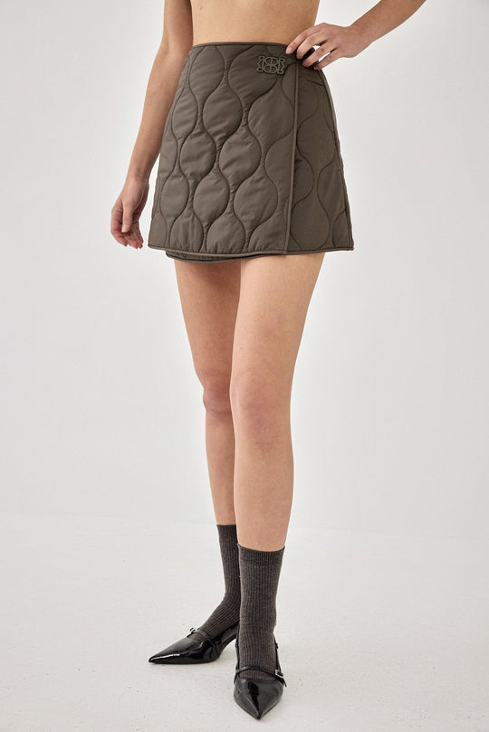 Quilted Mini Skirt - Dé Rococo