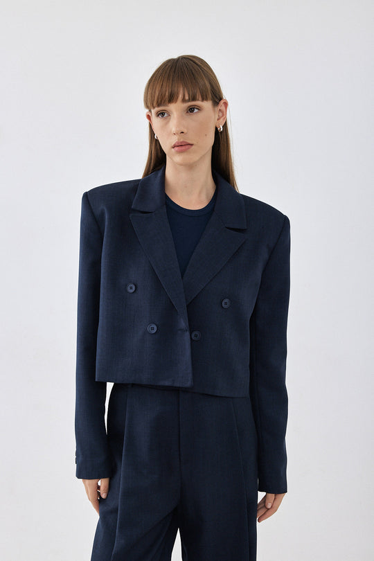 Cropped Daddy Blazer - Dé Rococo