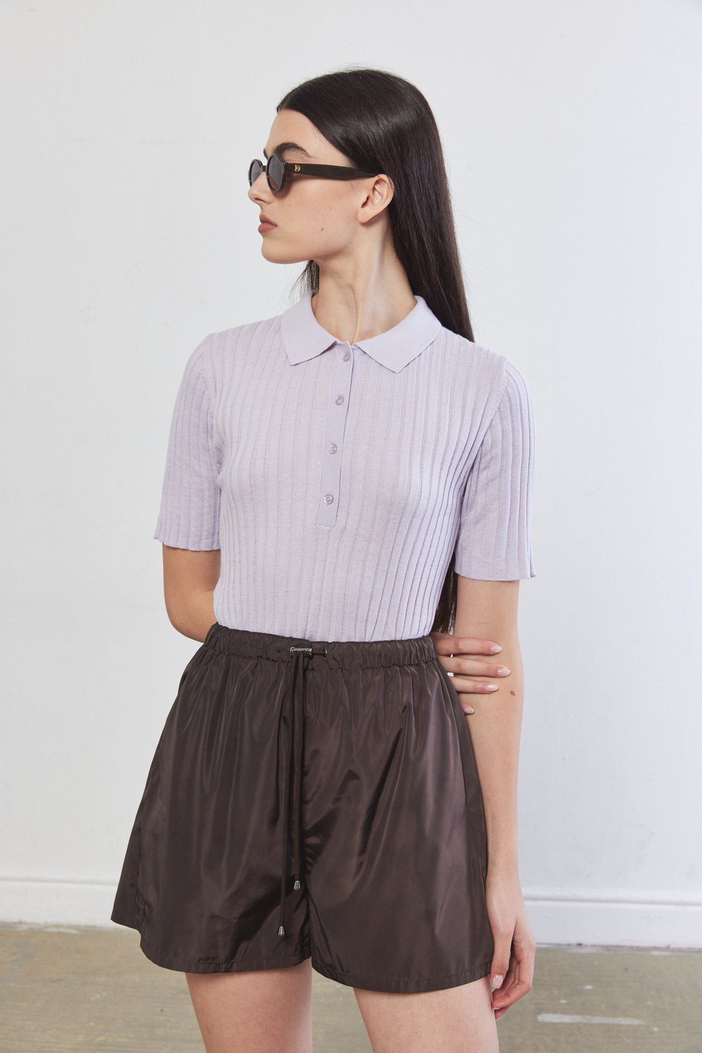 Knitted Short Sleeve Polo