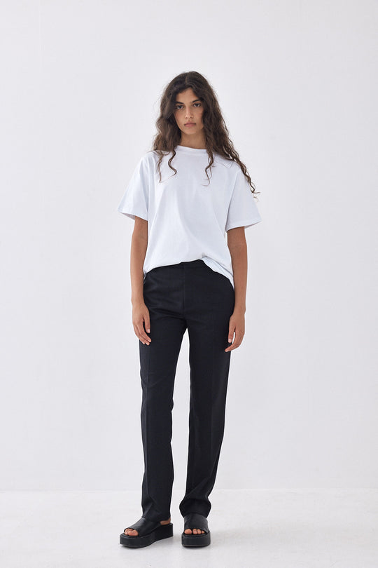 Mid Rise Slim Daddy Pants - Dé Rococo