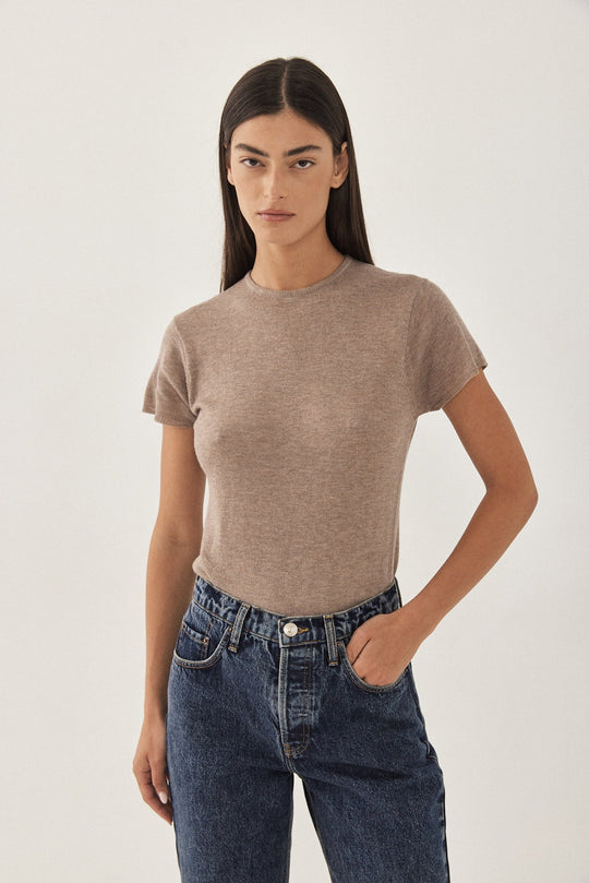 Knitted Crewneck T Shirt - Dé Rococo