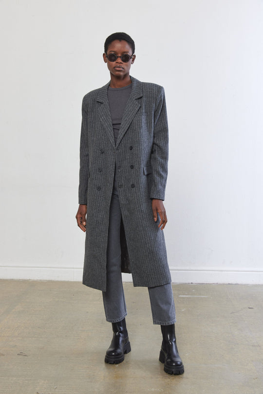 Longline Tailored Coat - Dé Rococo