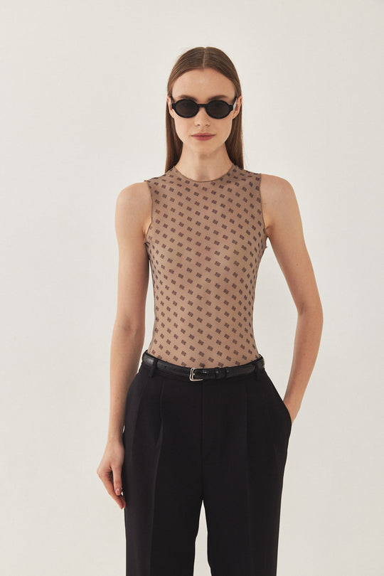 DR Logo Mesh Muscle T - Dé Rococo