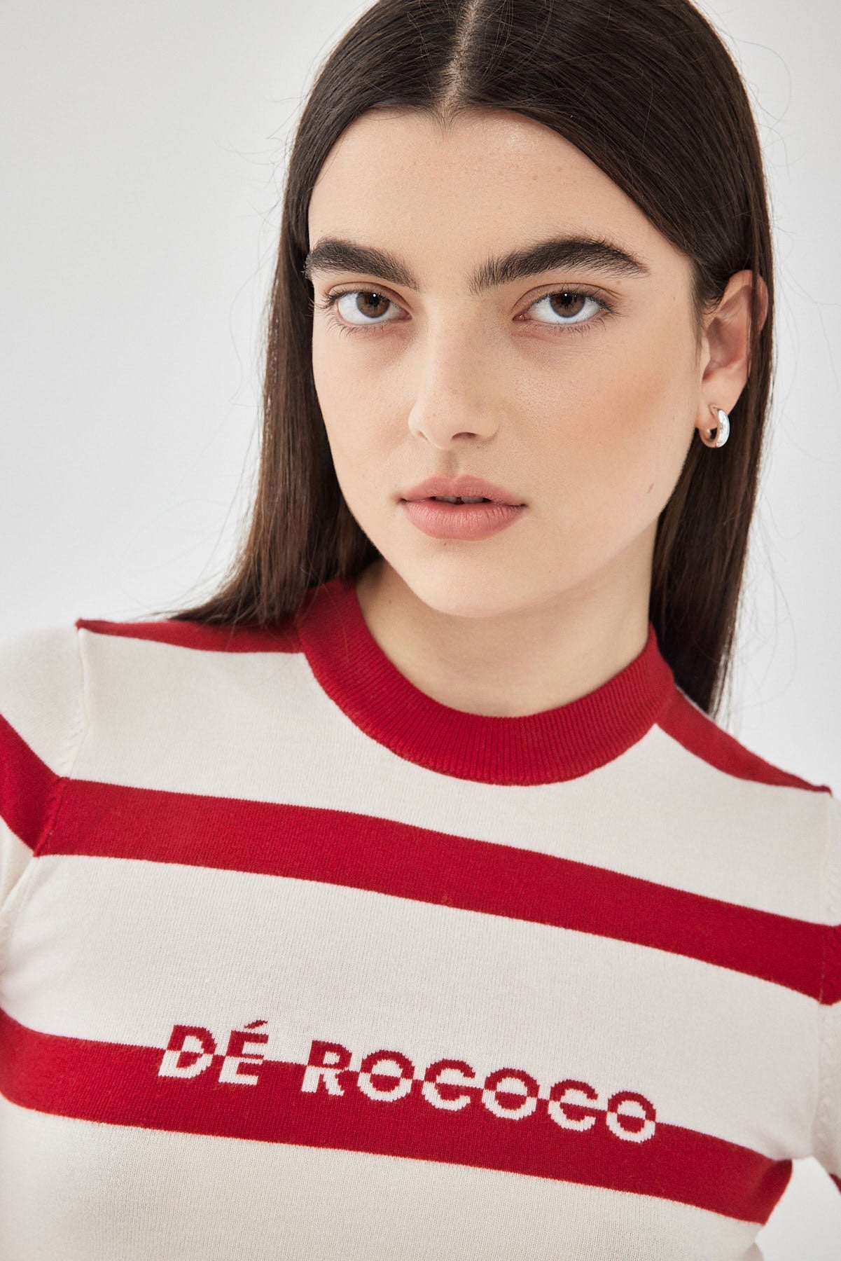 Lightweight Knitted Striped Top - Dé Rococo