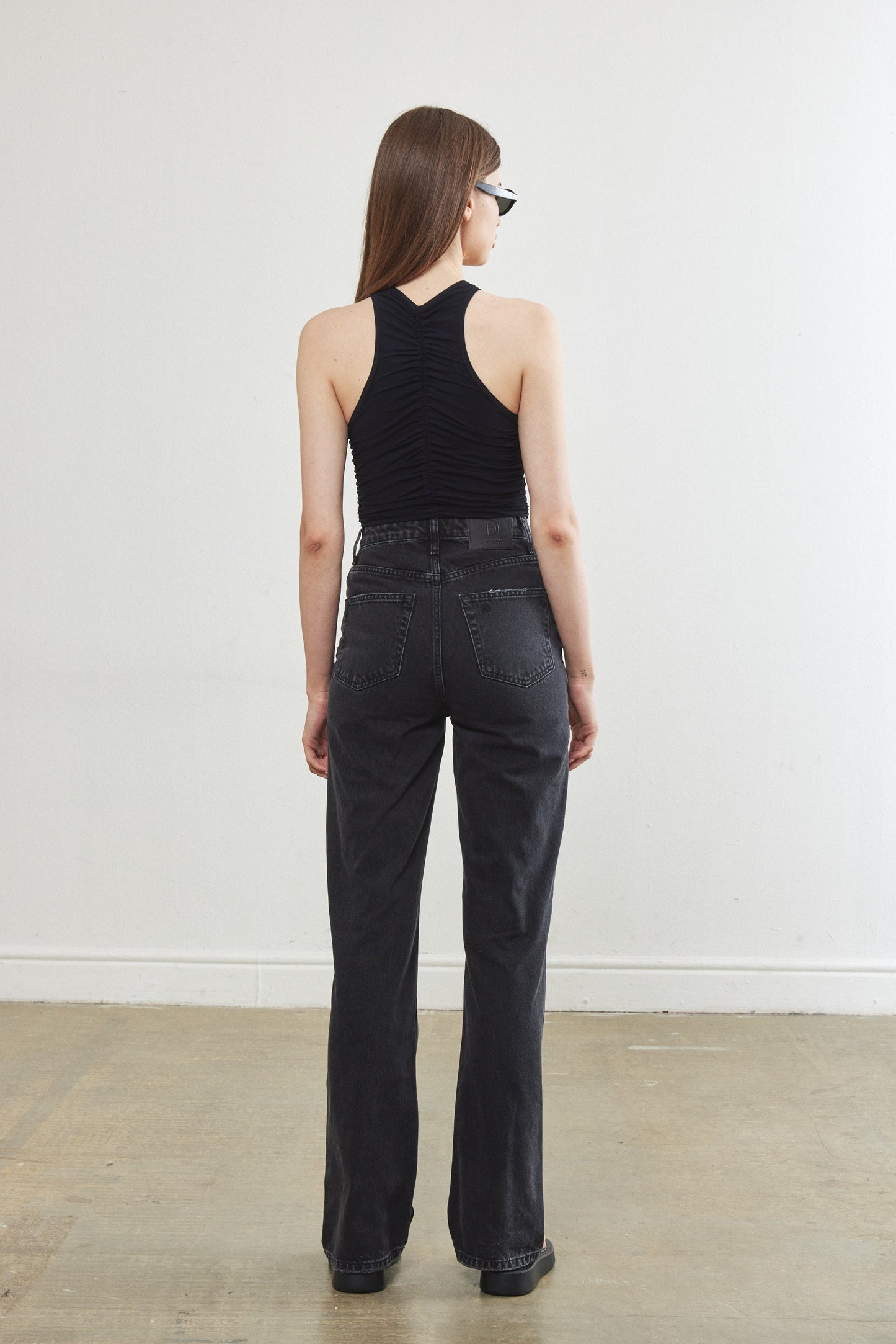 Gathered Soft Jersey Top - Dé Rococo