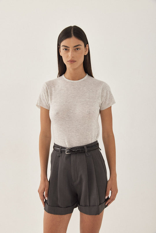 Knitted Crewneck T Shirt - Dé Rococo