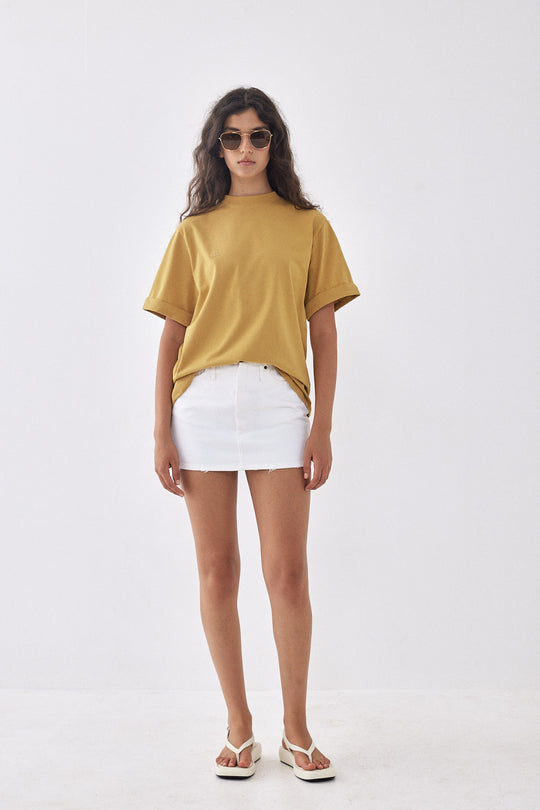 Folded Hem T Shirt - Dé Rococo