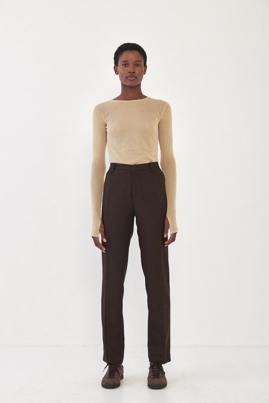 Mid Rise Slim Daddy Pants - Dé Rococo