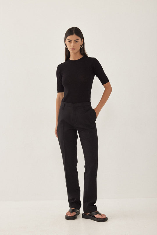 Knitted Mid Sleeve T Shirt - Dé Rococo