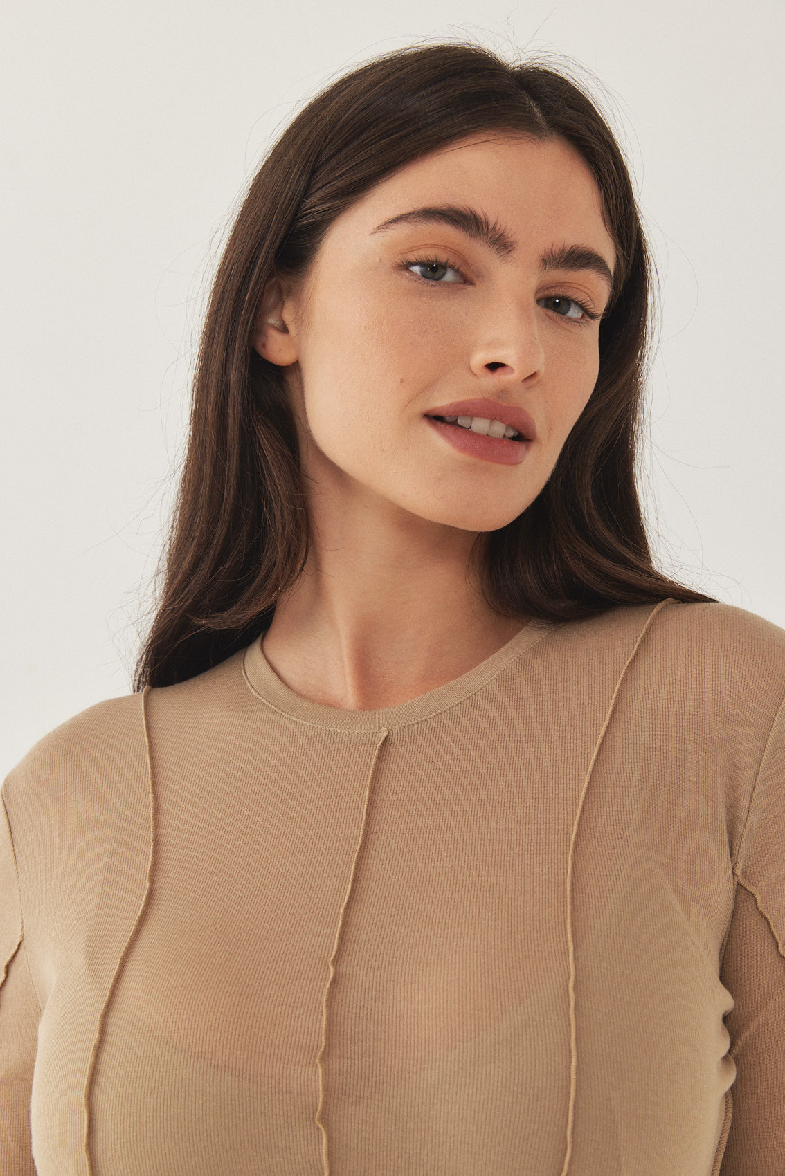 Long Sleeve Soft Curling Sheer Shirt - Dé Rococo