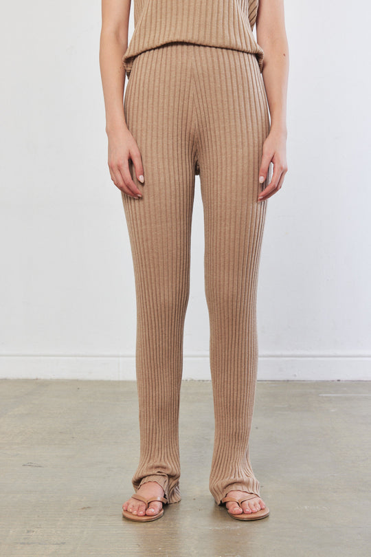 Knitted Straight Pants - Dé Rococo