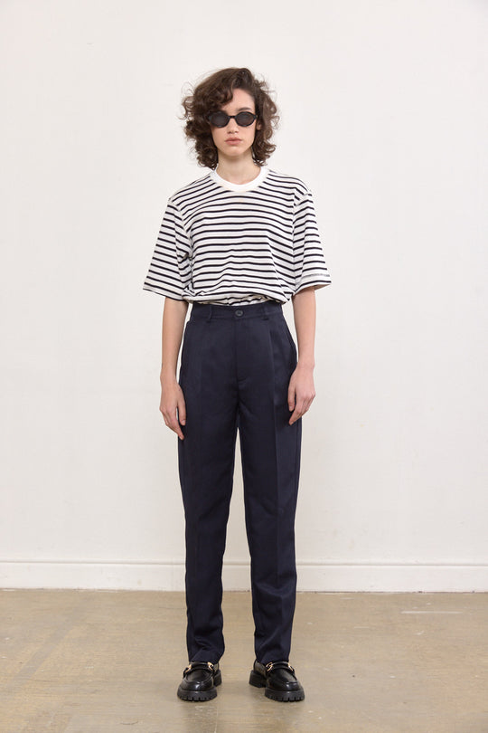 Straight tailored daddy pants