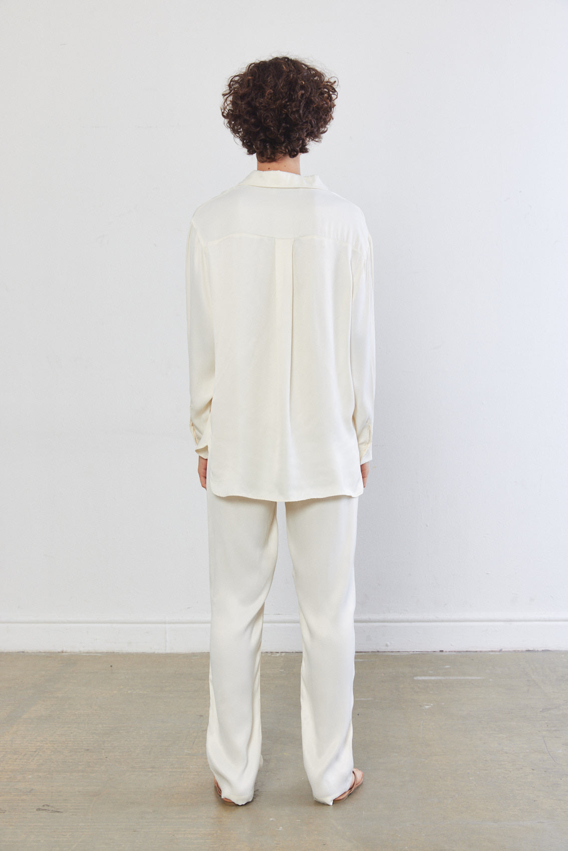 Satin Buttoned Blouse - Dé Rococo