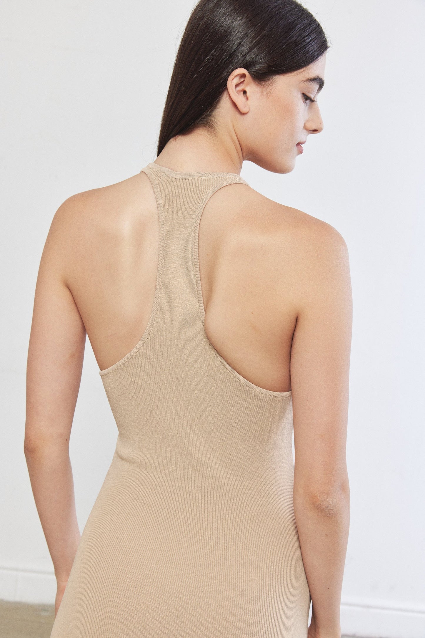 Tight Ribbed Halter Dress - Dé Rococo