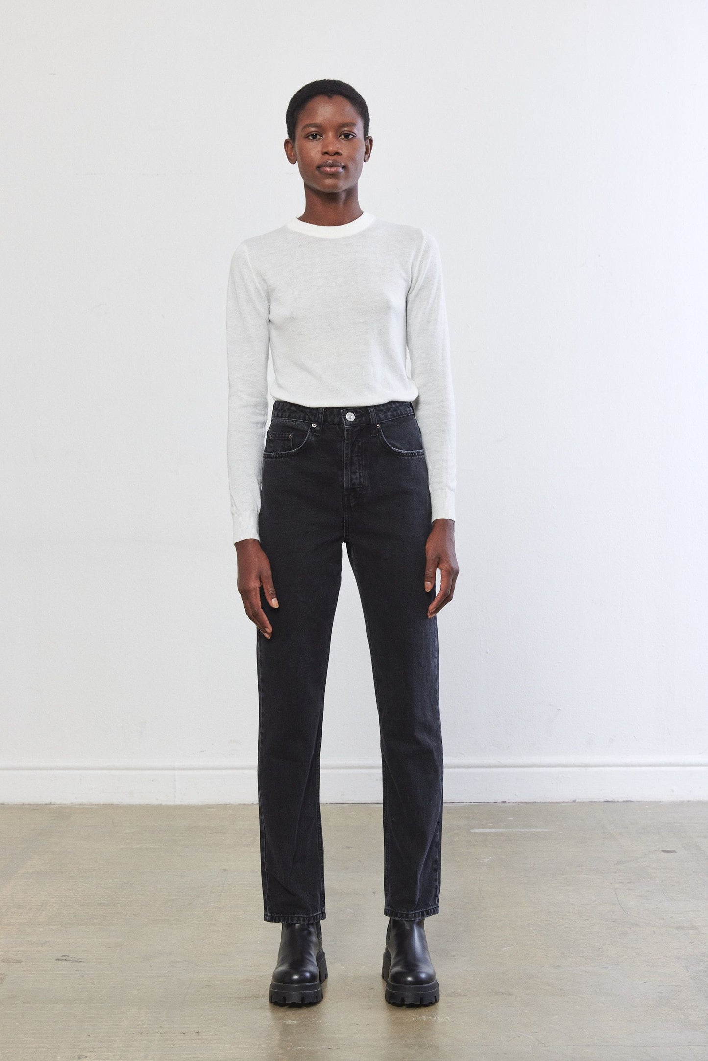 No.6| High Waist Straight Full Length Denim
