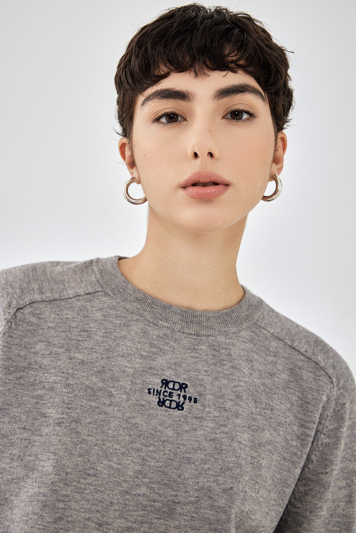 Thin Knitted Crewneck Top - Dé Rococo