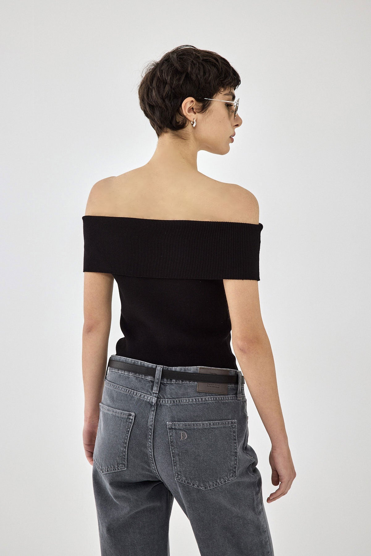 Sleeveless Tight Ribbed Folded Top - Dé Rococo