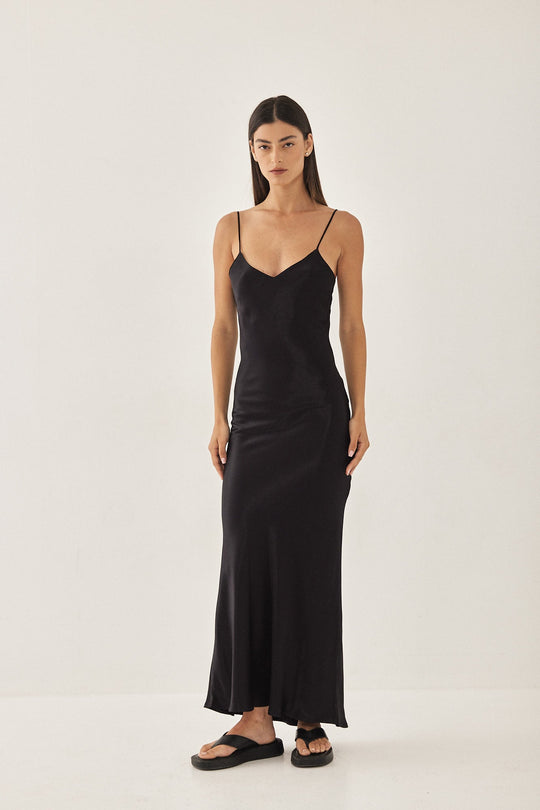Satin Slip Dress - Dé Rococo