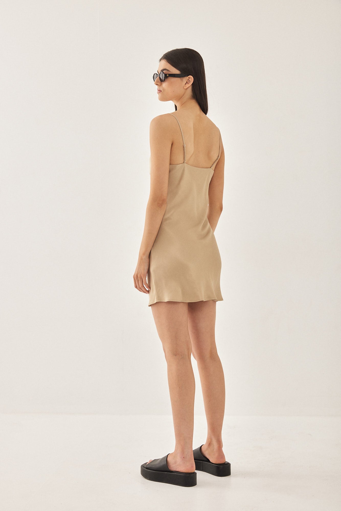 Satin Slip Mini Dress - Dé Rococo