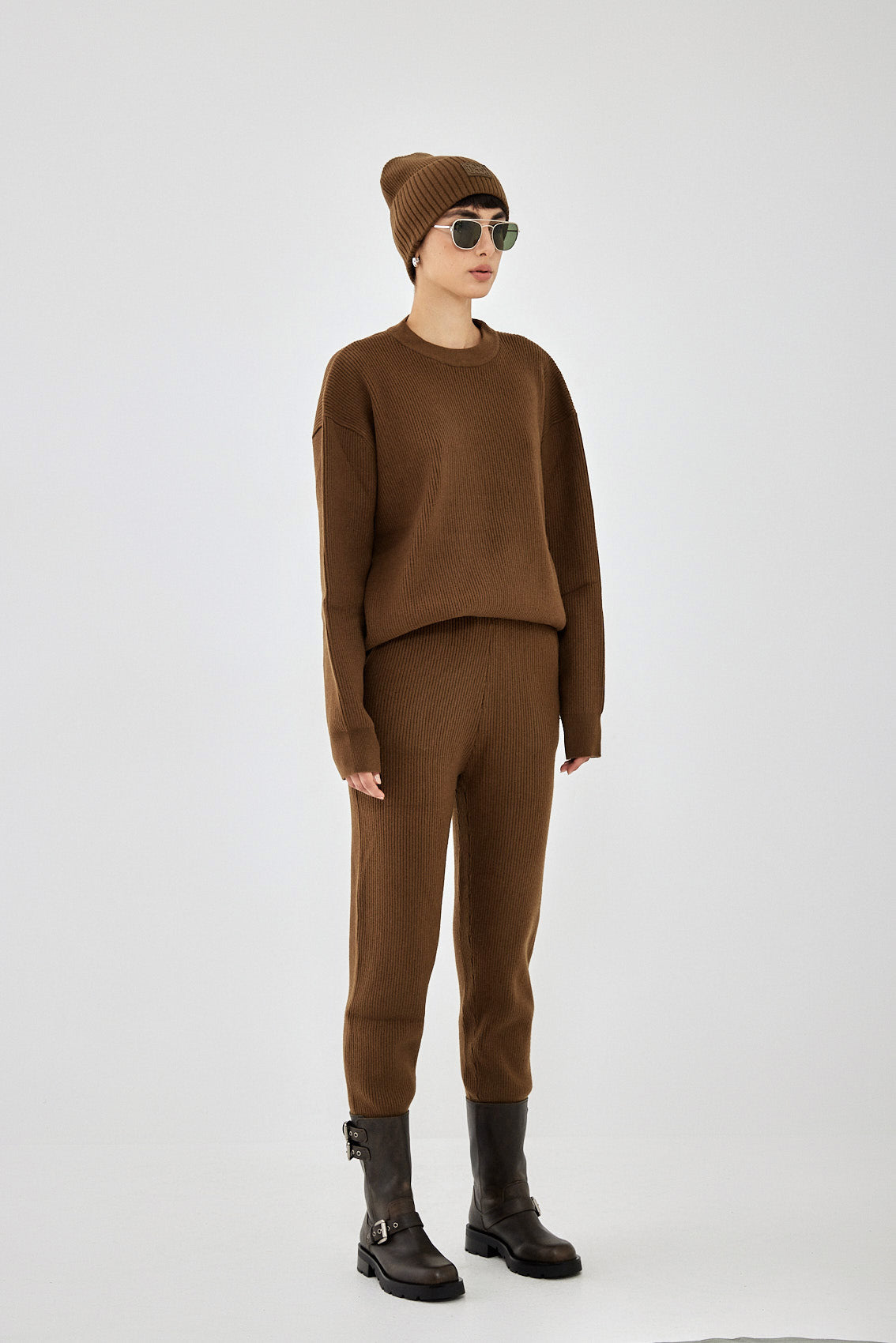 Knitted Ribbed Jogger - Dé Rococo