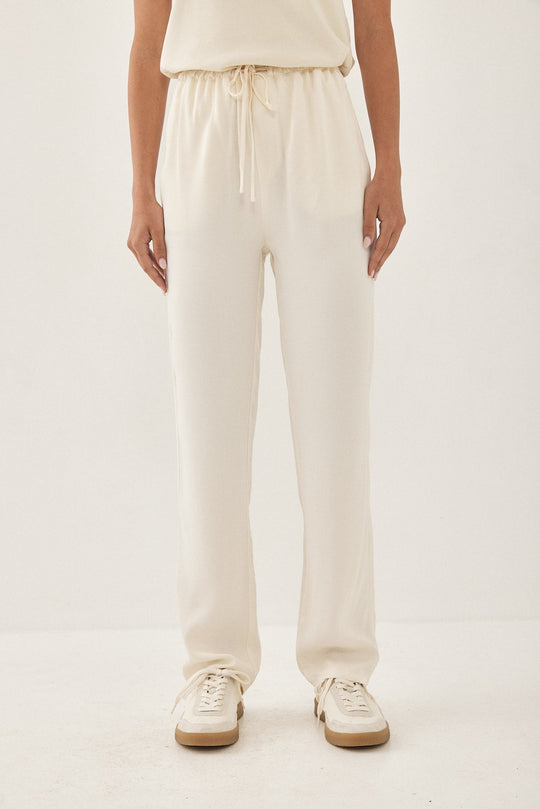 Satin Drawstring Pants - Dé Rococo