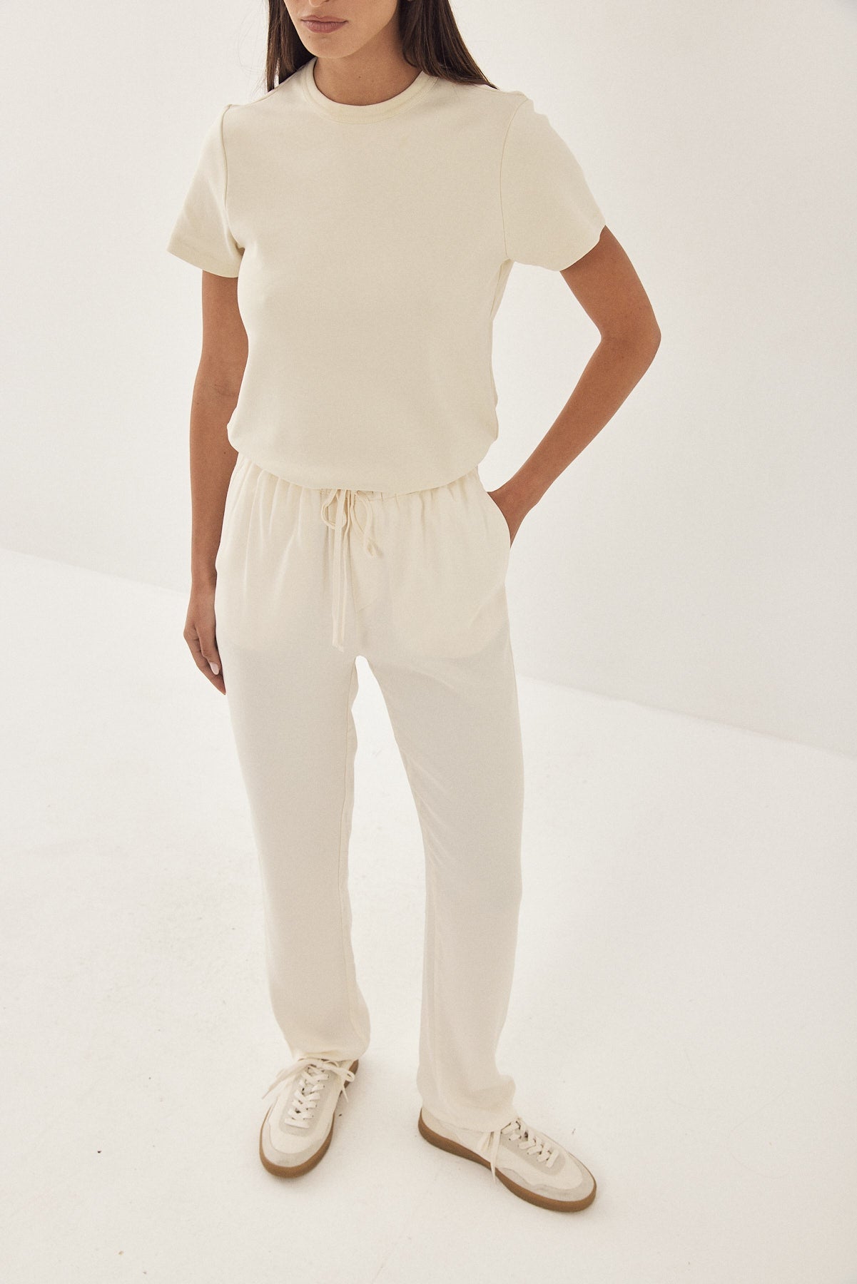 Satin Drawstring Pants - Dé Rococo