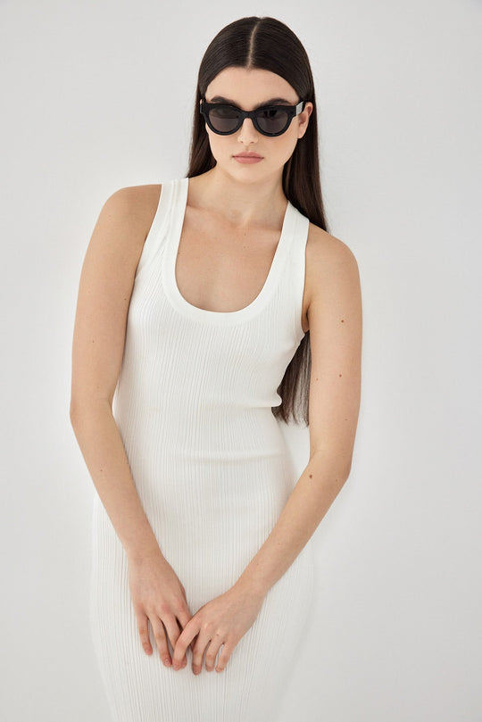 Ribbed Tight Knit Dress - Dé Rococo