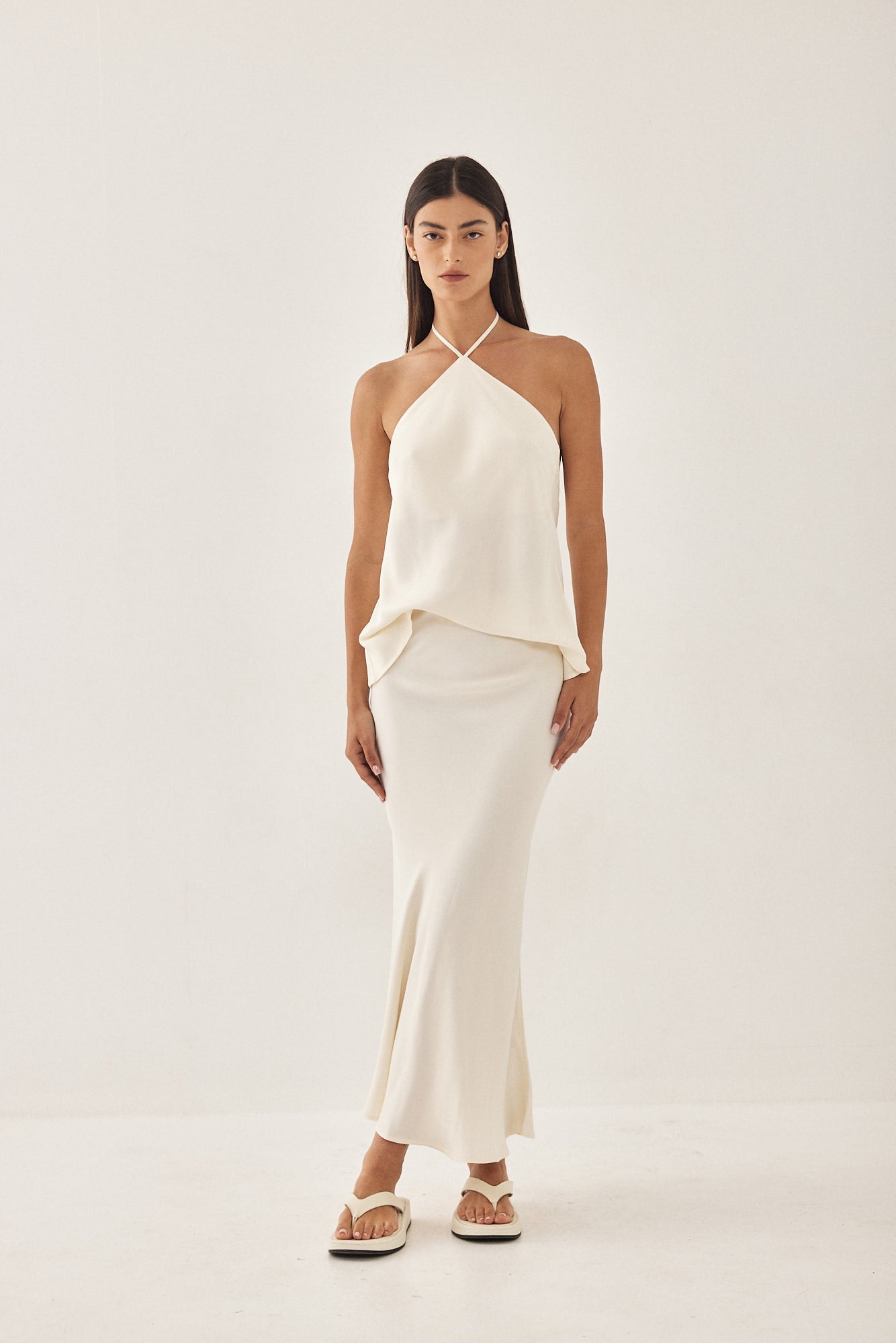 Satin Slip Skirt - Dé Rococo