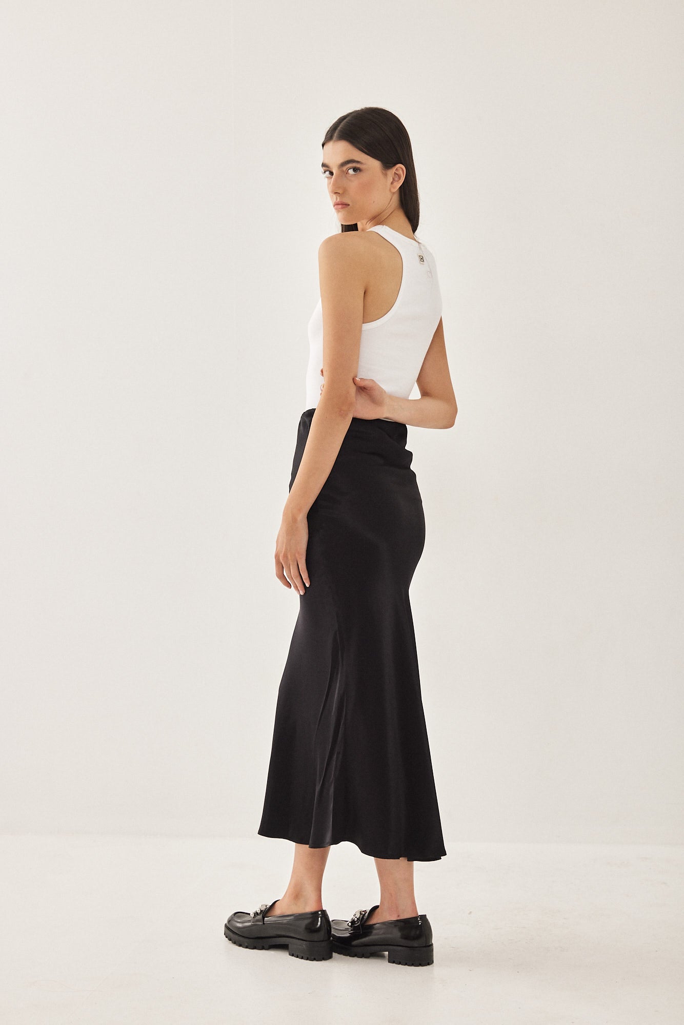Satin Slip Skirt - Dé Rococo