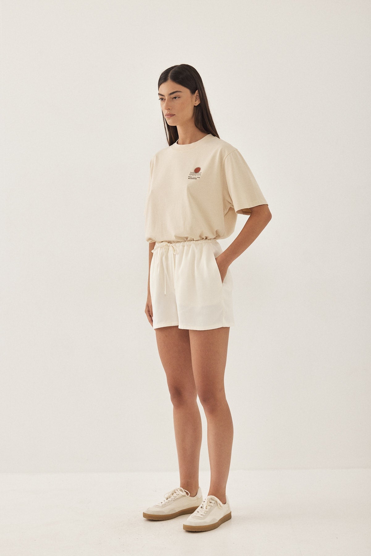 Satin Drawstring Shorts - Dé Rococo