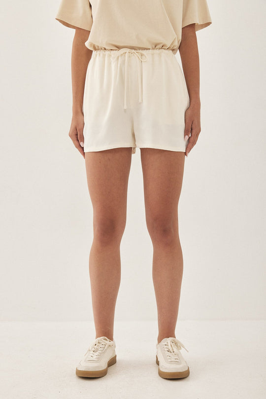 Satin Drawstring Shorts - Dé Rococo
