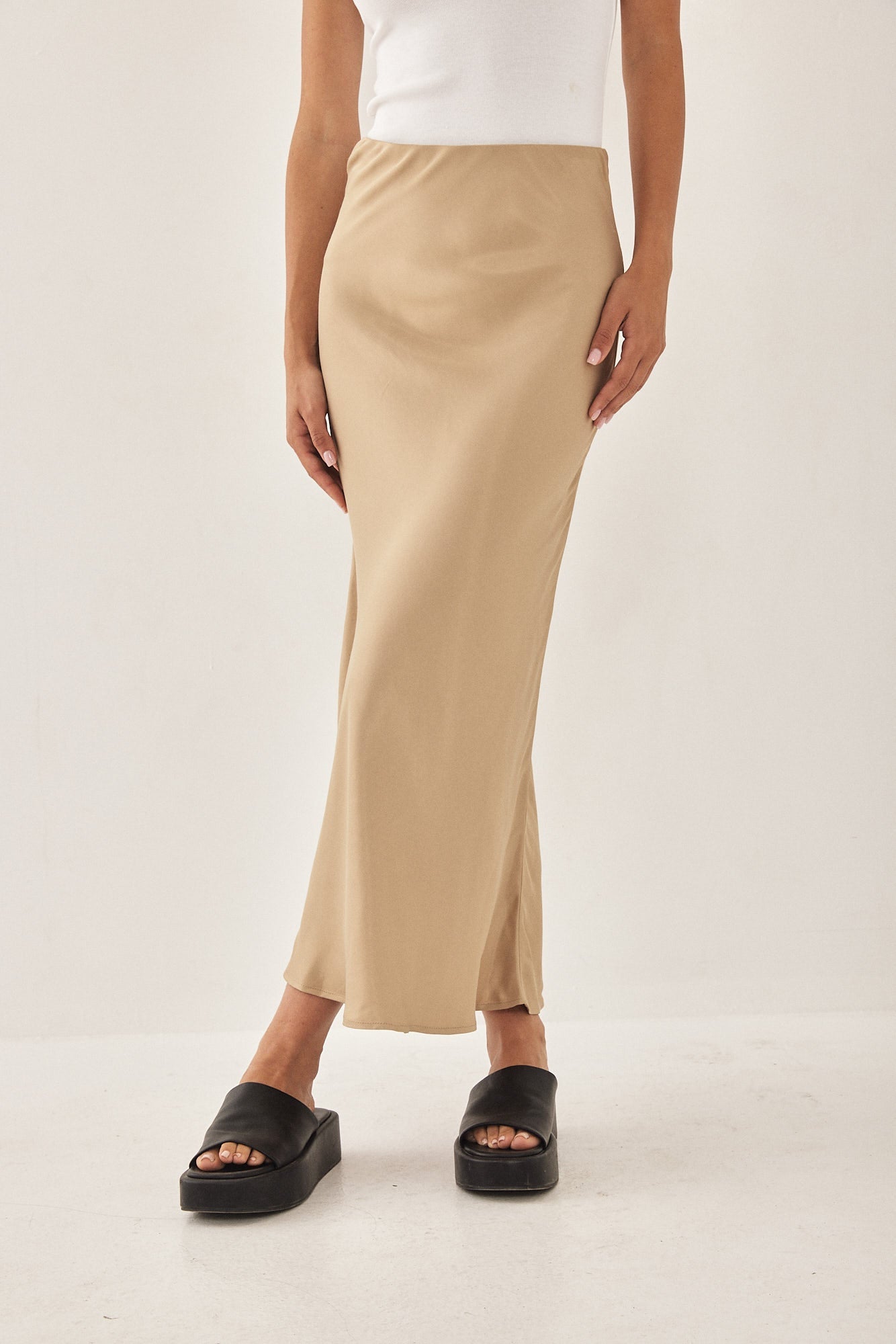 Satin Slip Skirt - Dé Rococo