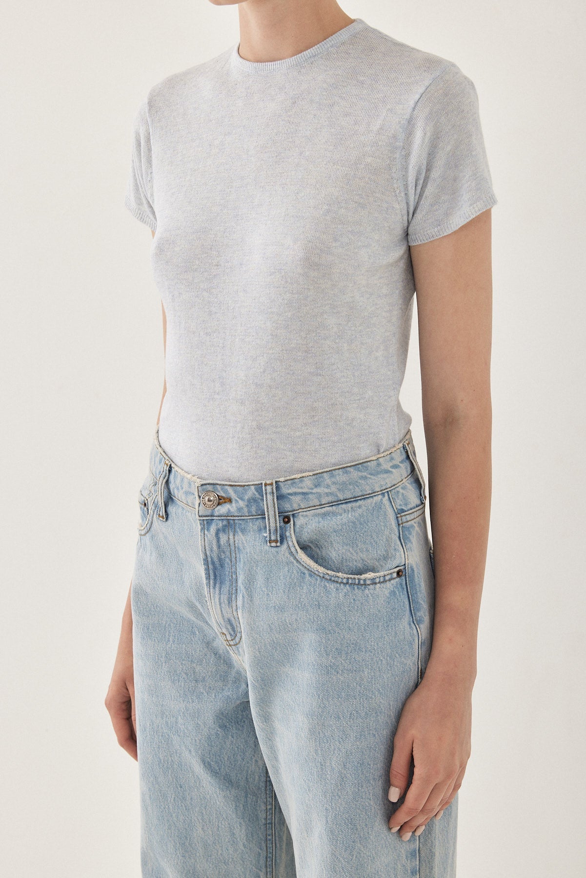 Knitted Crewneck T Shirt - Dé Rococo