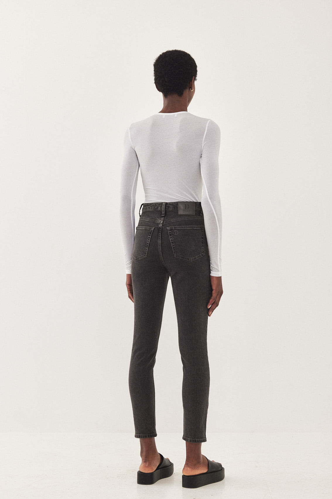 No.4 High Waist Slim Cropped Denim - Dé Rococo