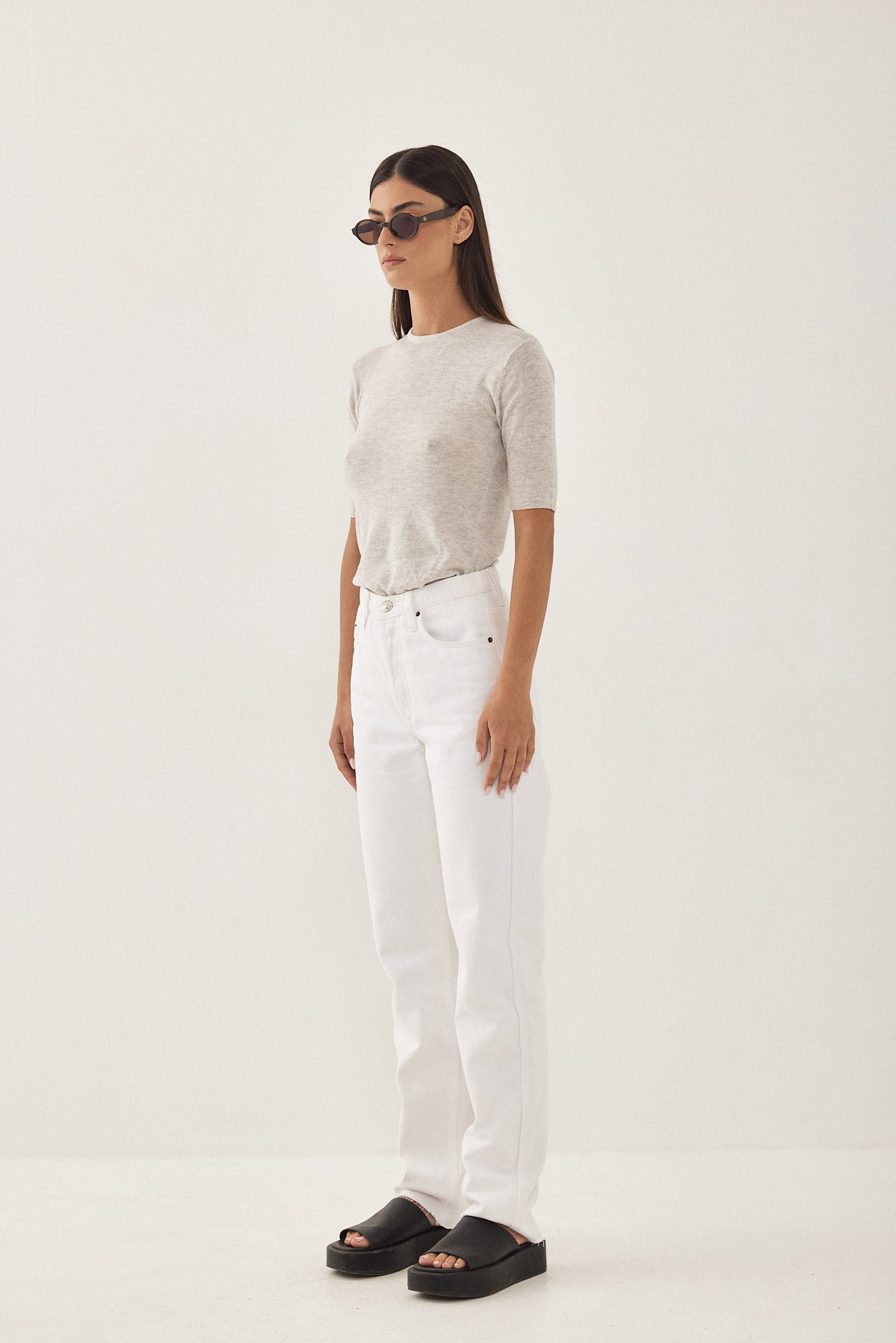 Knitted Mid Sleeve T Shirt - Dé Rococo