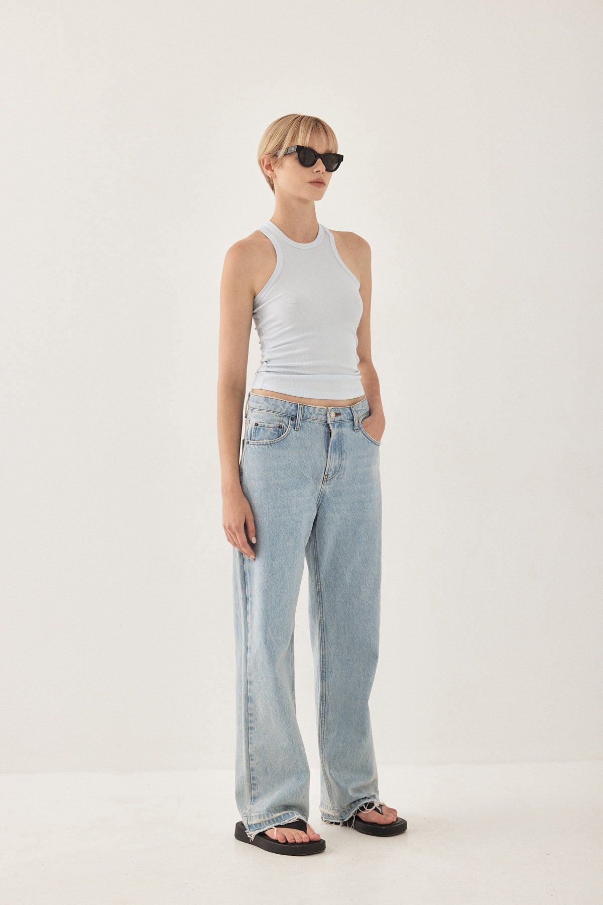 Racerback Ribbed Top - Dé Rococo