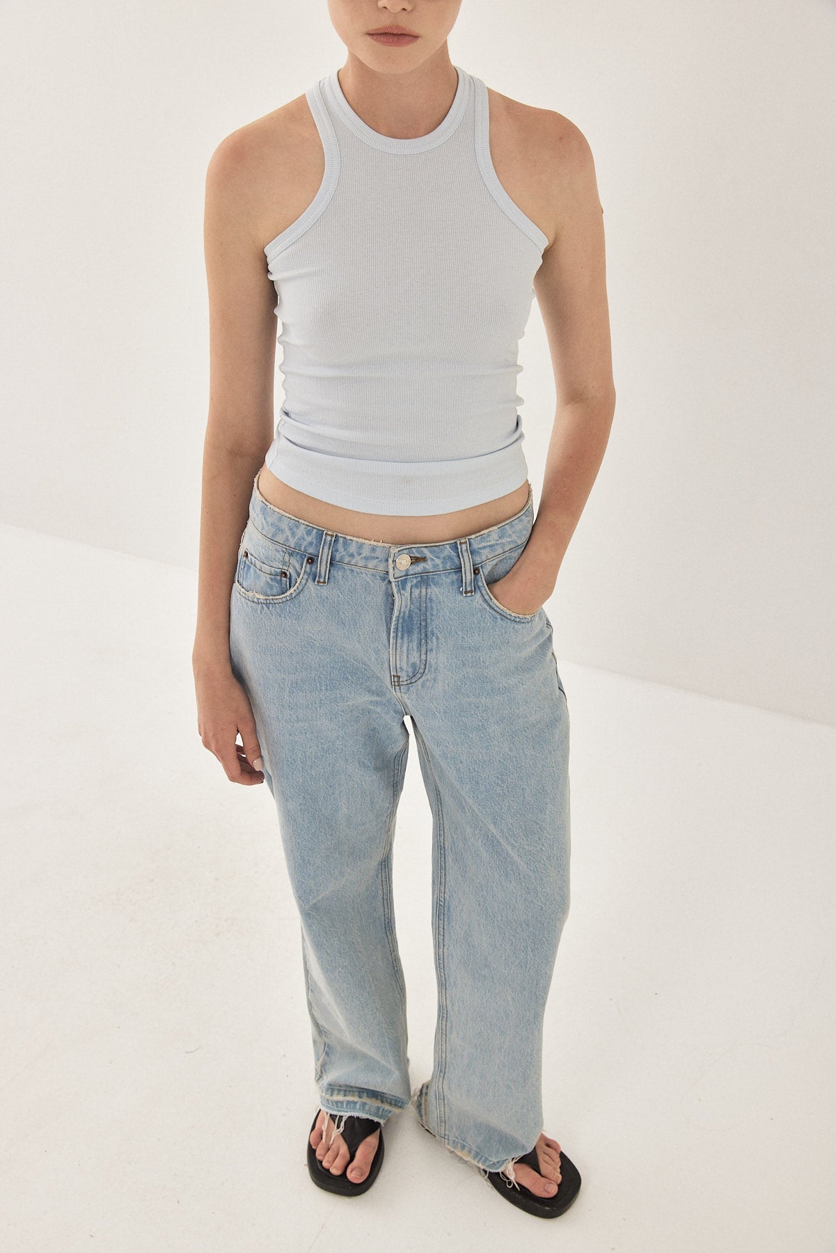 Racerback Ribbed Top - Dé Rococo