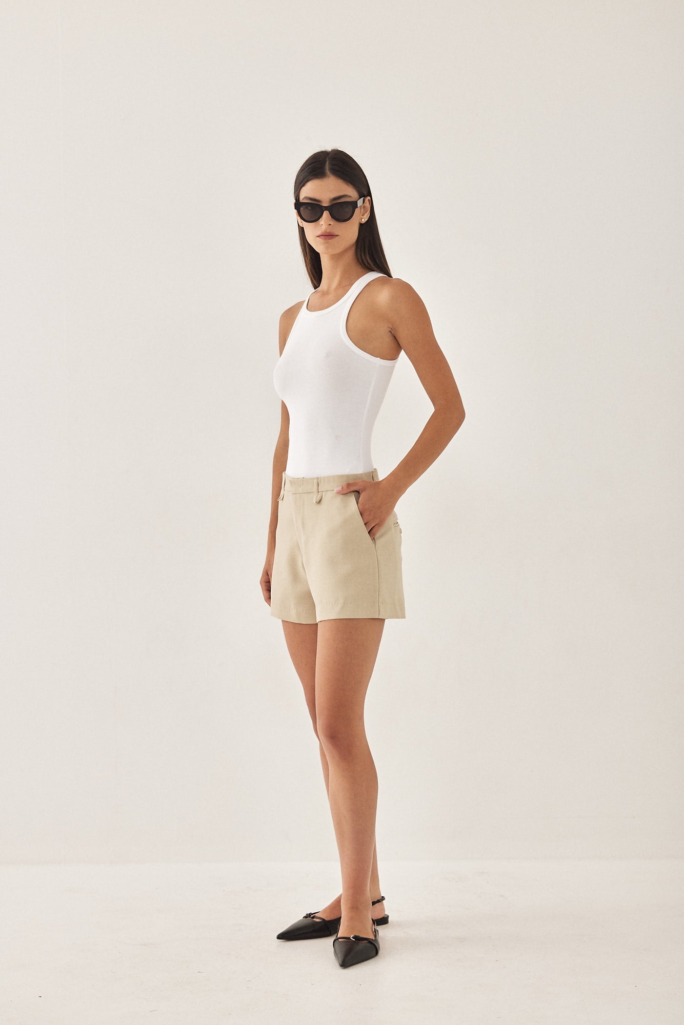 Mid Waist Daddy Shorts - Dé Rococo