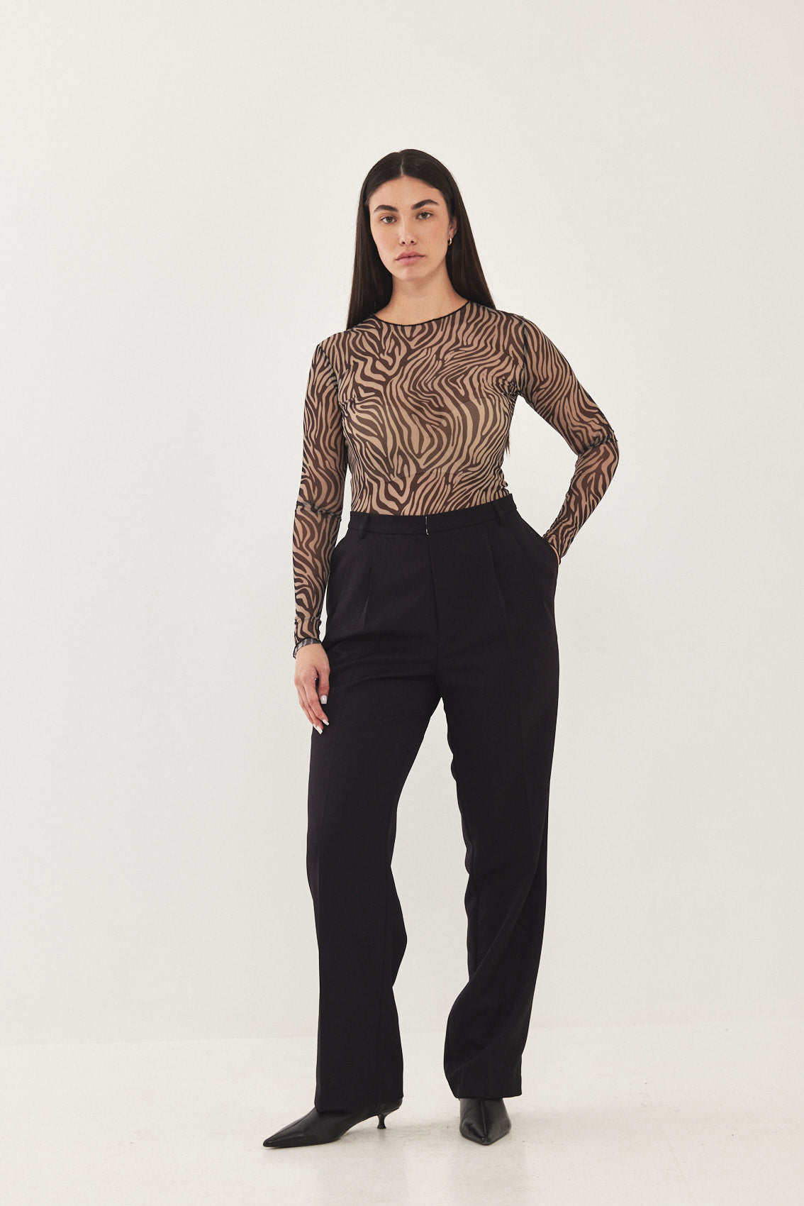 Zebra Mesh Top - Dé Rococo