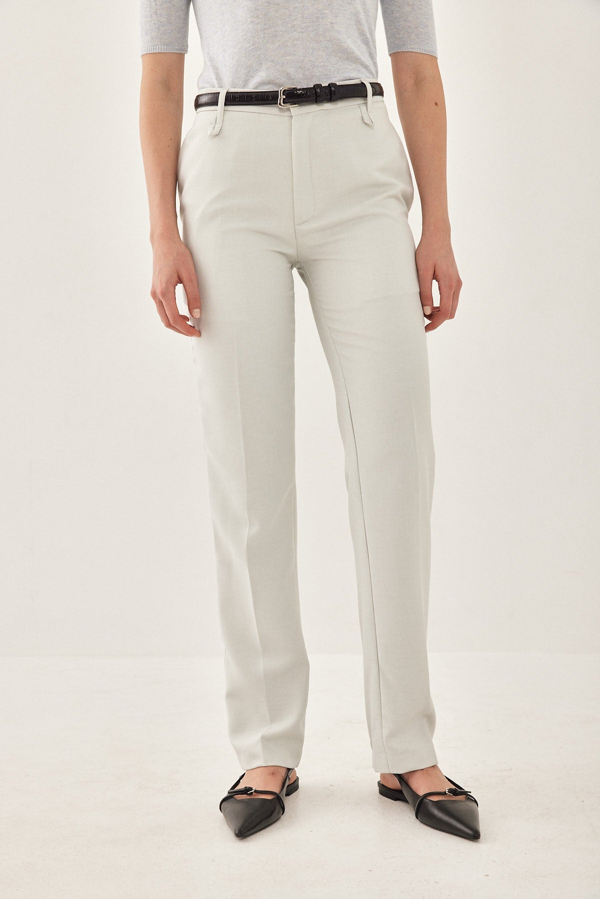 Mid Rise Slim Daddy Pants - Dé Rococo