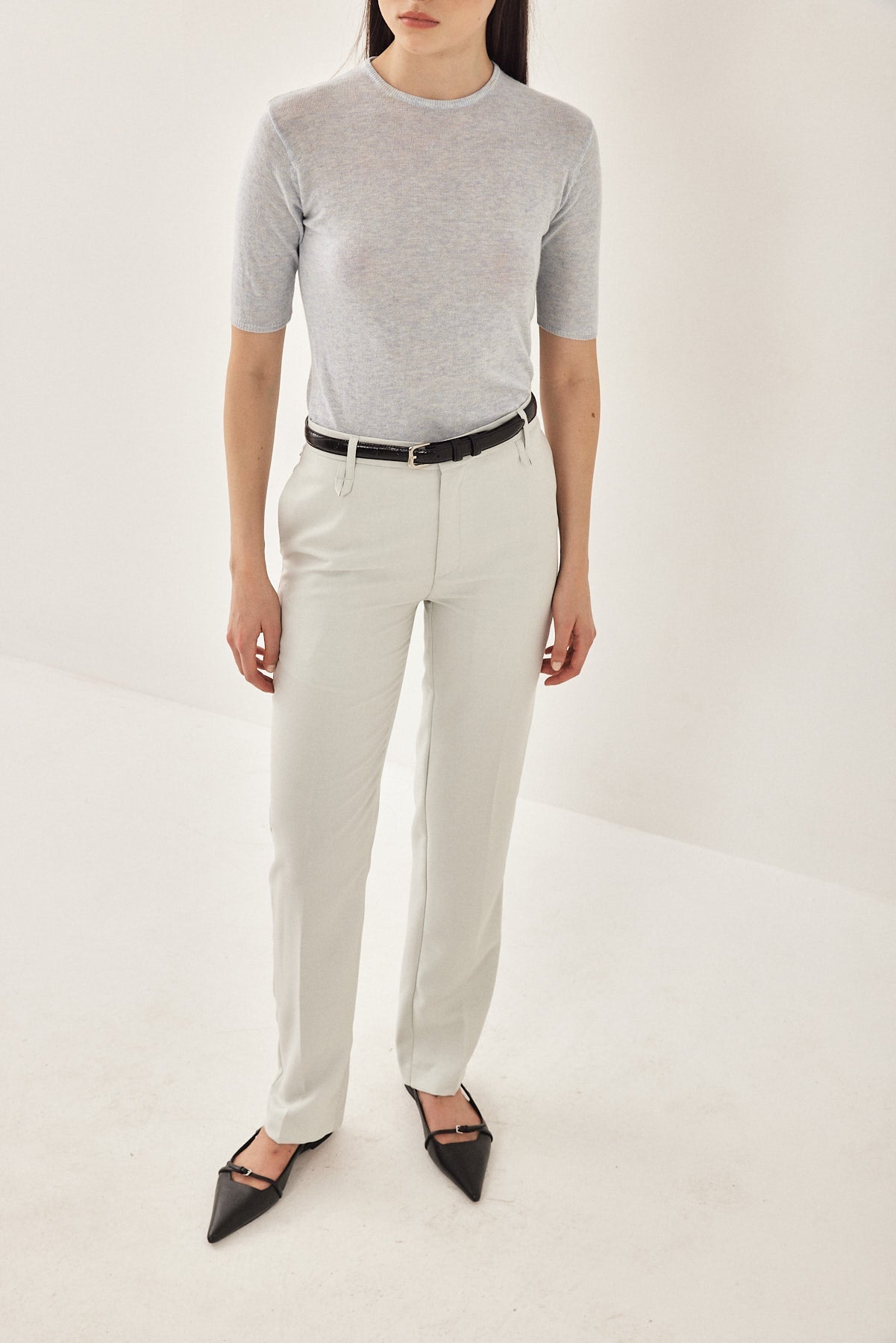 Mid Rise Slim Daddy Pants - Dé Rococo