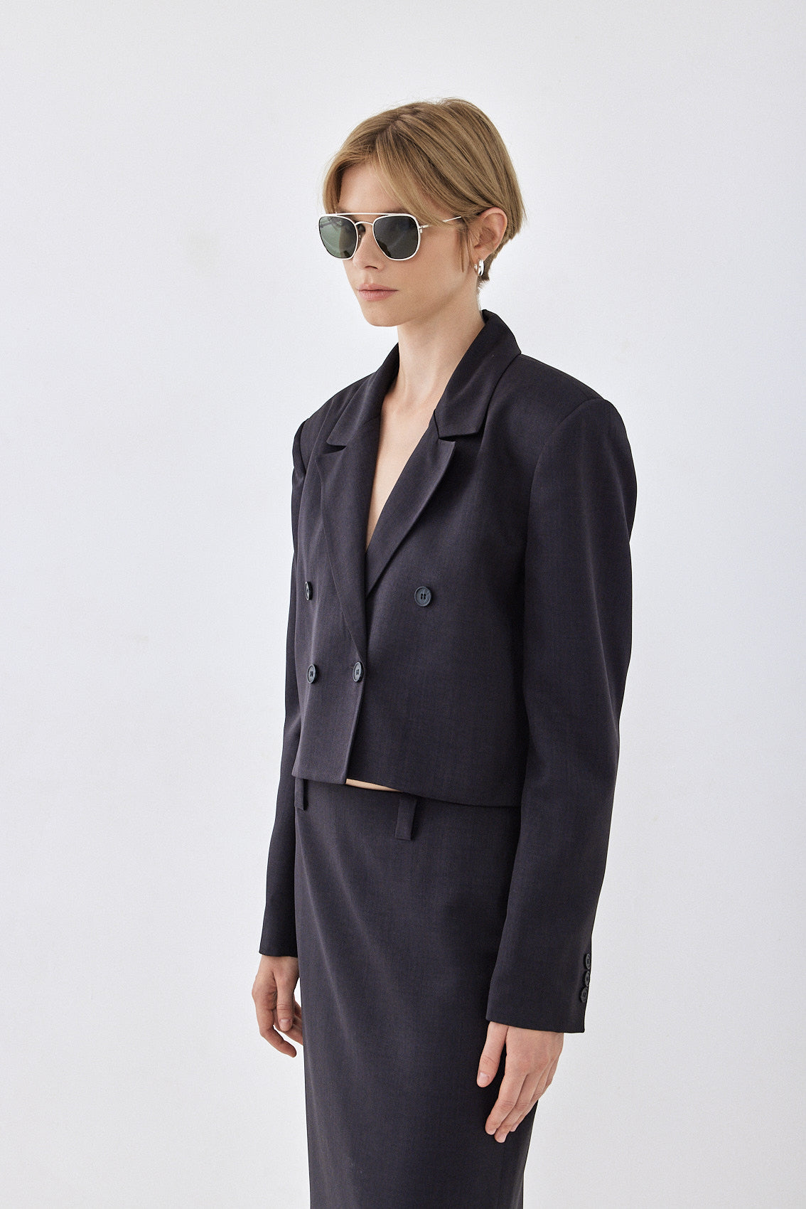 Cropped Daddy Blazer - Dé Rococo