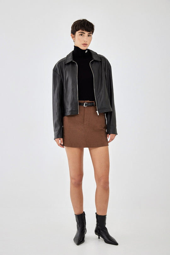 Corduroy A Line Mini Skirt - Dé Rococo