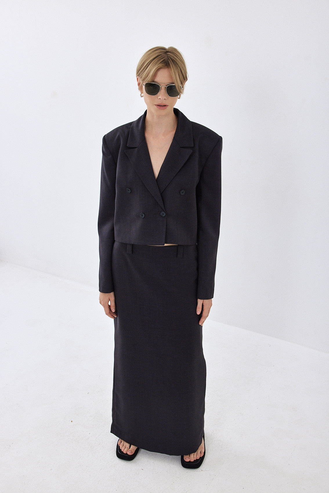 Cropped Daddy Blazer - Dé Rococo