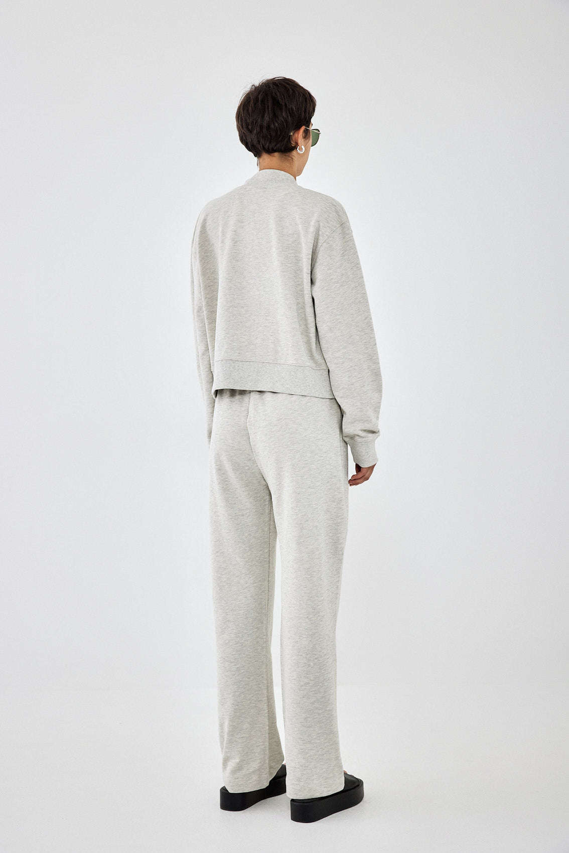 Cropped Zipped Sweatshirt - Dé Rococo