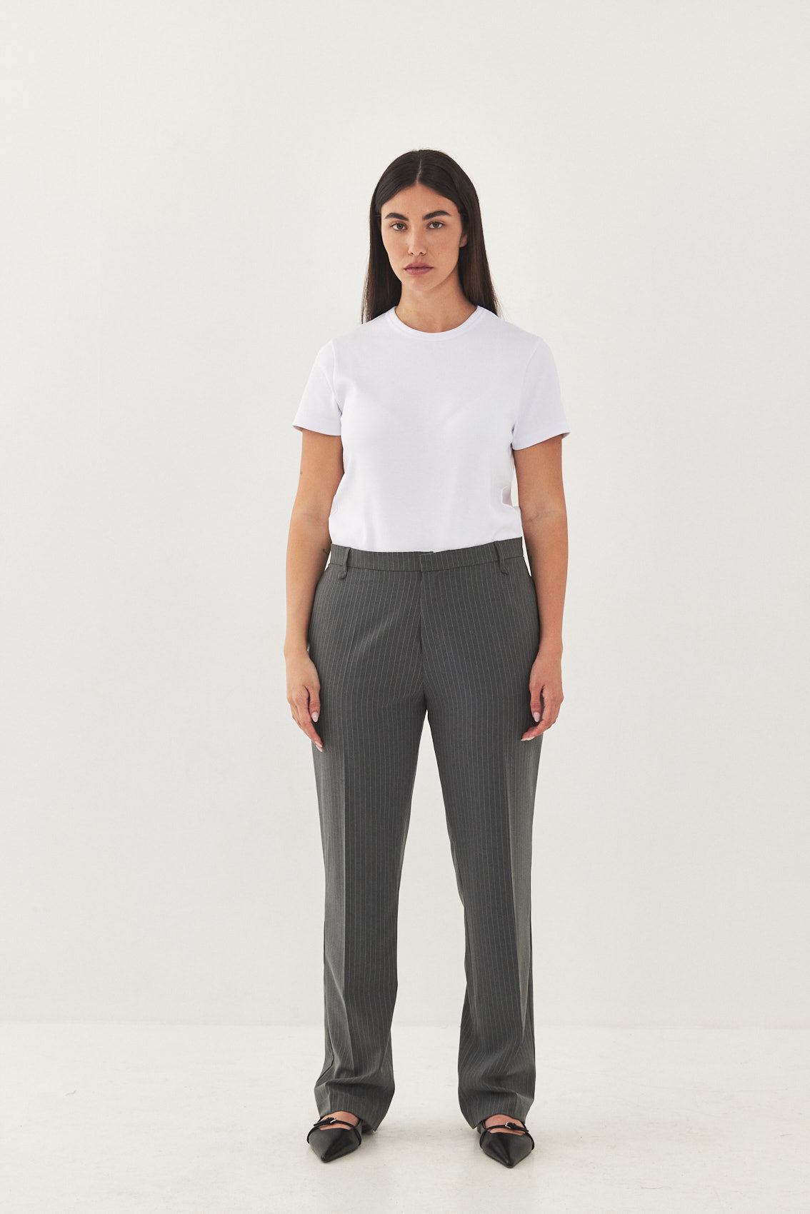 Mid Rise Slim Daddy Pants - Dé Rococo