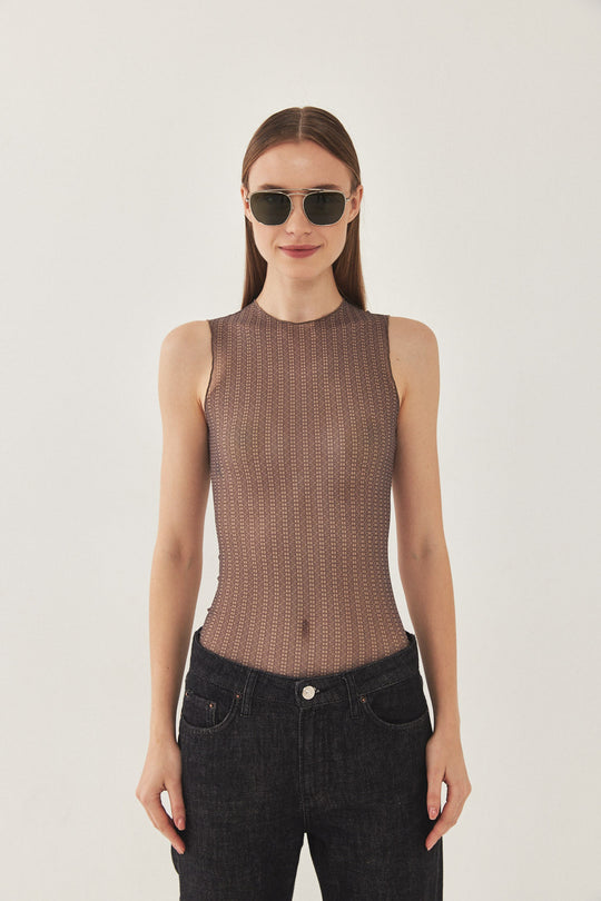 DR Logo Mesh Muscle T - Dé Rococo