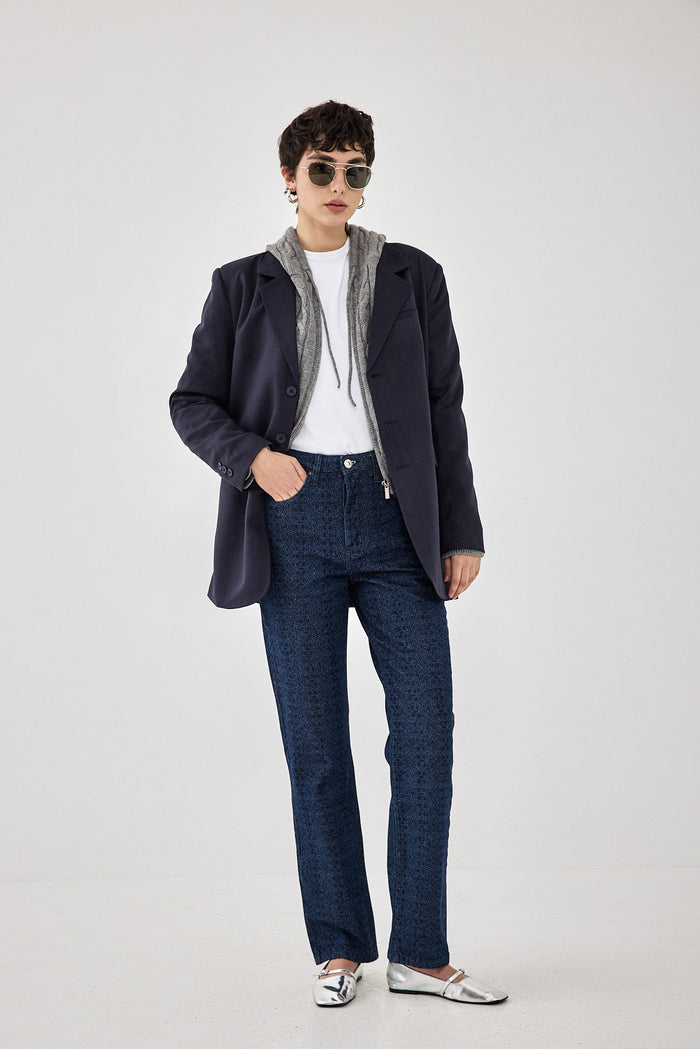 Dr Monogram No.6 High Waist Straight Denim