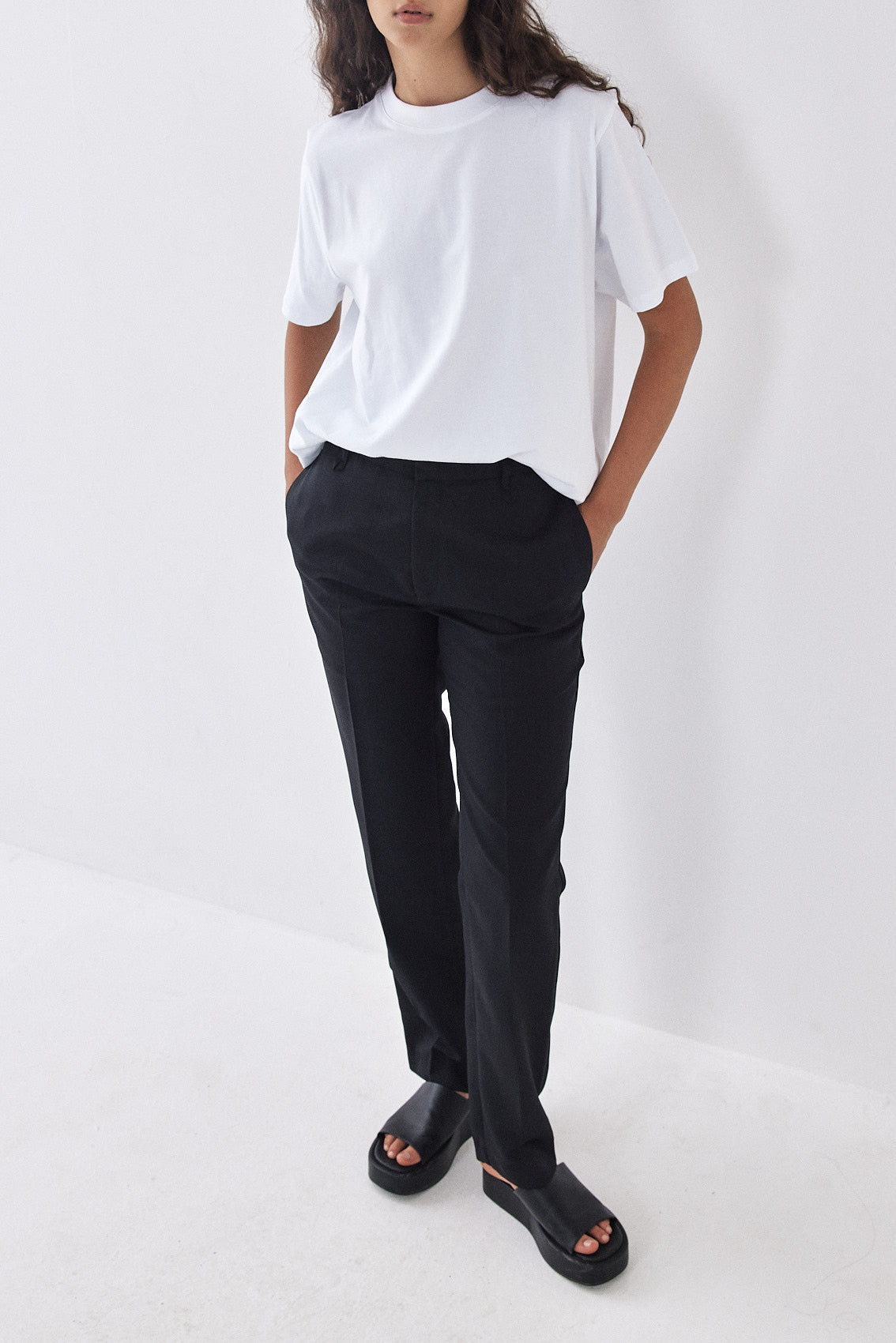 Mid Rise Slim Daddy Pants - Dé Rococo