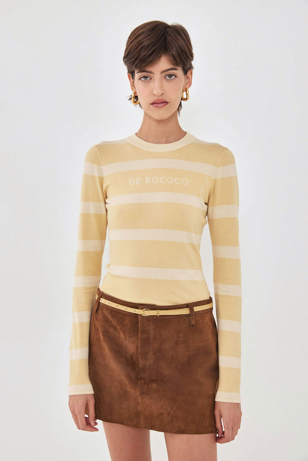 Lightweight Knitted Striped Top